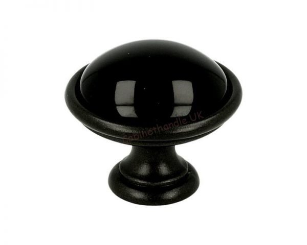 35 mm black ceramic knob