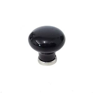 black mashroom ceramic knob