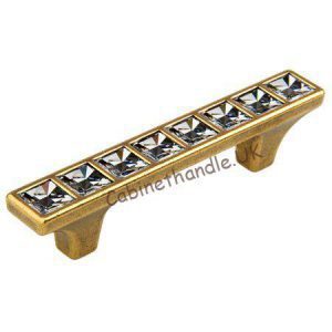 64 mm distance glamour crystal cabinet and drawer handle made in Italy