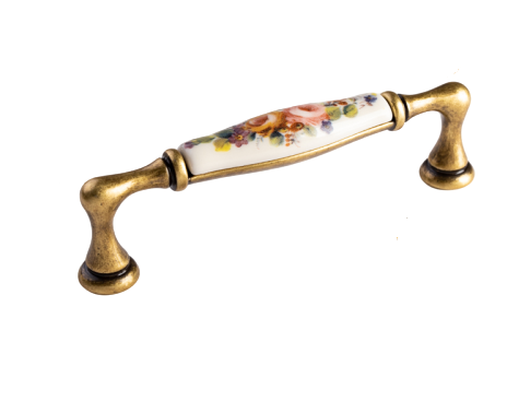 96 mm antique gold ceramic handle