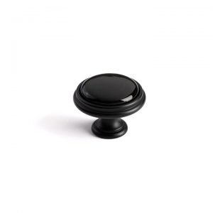 black ceramic kitchen knob 35 mm