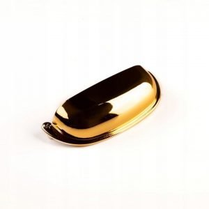 96 mm kitchen cup handle gold