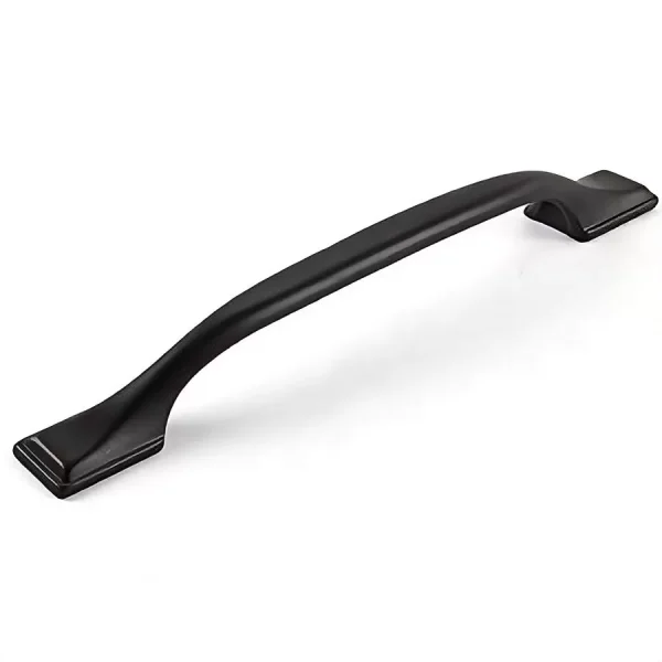 mat black modern cabinet handle