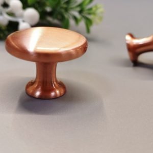 30 mm brushed copper knobs