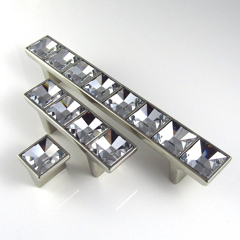 glamour kitchen handles with crystals
