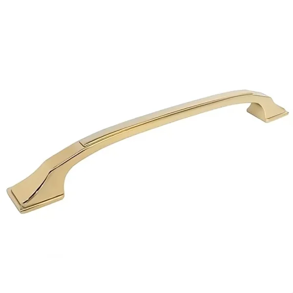 polished brass bow bar handle
