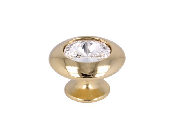 crystal glass glam knob