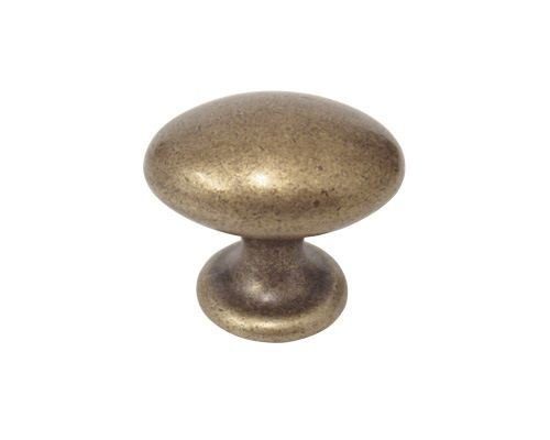 old brass oval knob