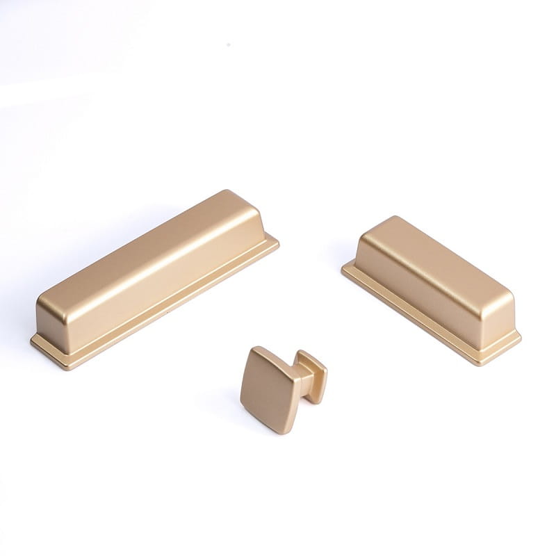matte gold shell handles