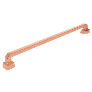 solid polished copper bar handle