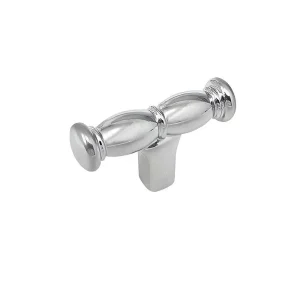 polished chrome t knob handle