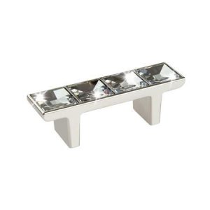crystal glass cabinet handle 64 mm