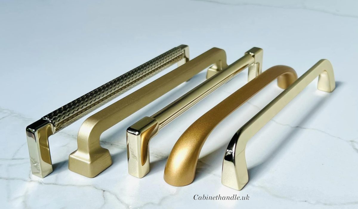 designer gold kitchen handles