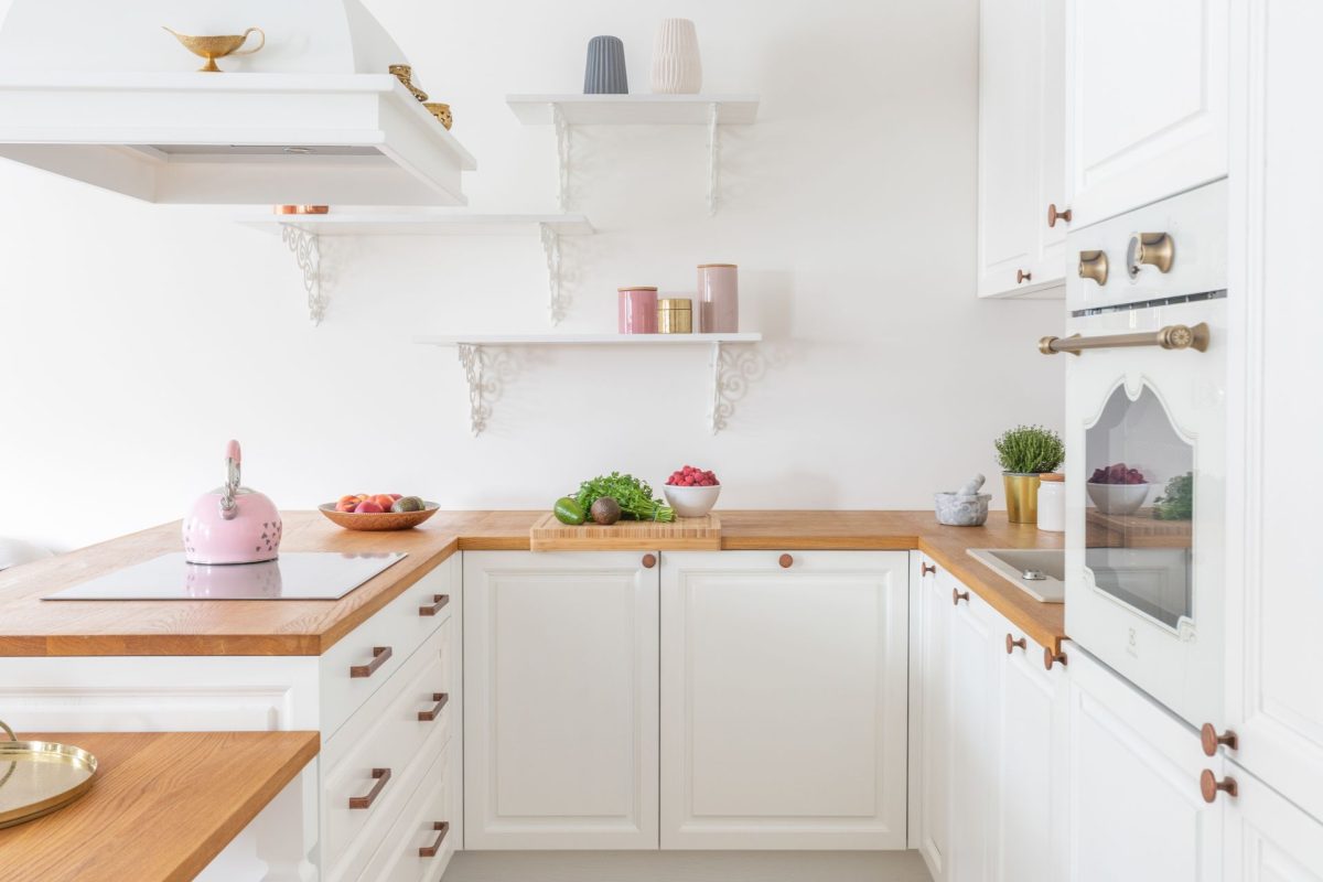 white kitchen handles